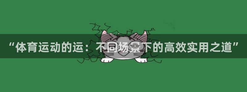 企鹅体育vip官方下载：“体育运动的运：不同场景下的高效实用之道”